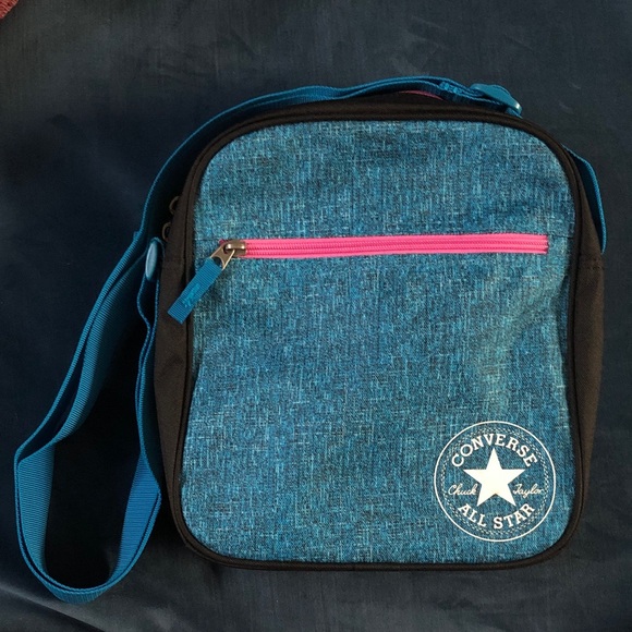 Converse All Star Teal and Pink Shoulder Bag - Picture 1 of 6